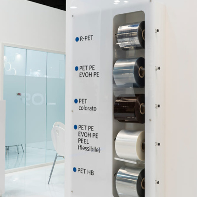 Esposizione materiali plastici riciclati a ipack ima 2025